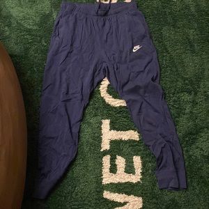 Blue Nike joggers